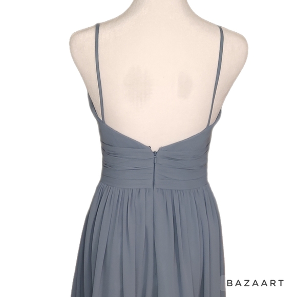 Blue Bill Levkoff Bridesmaid Dress - Picture 4 of 9